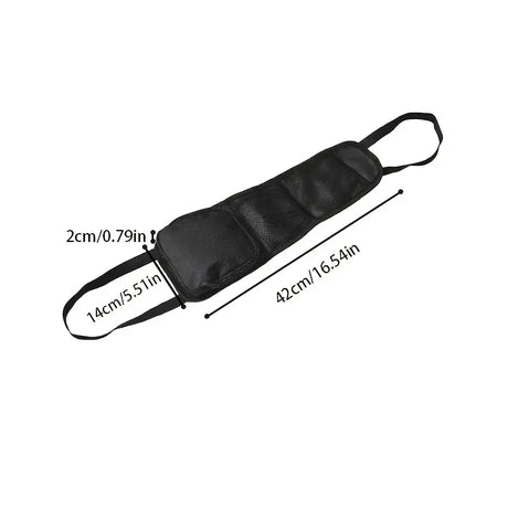 1pc Multi-Pocket Car Seat Organizer with Drink Holder