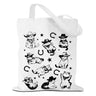 Western Cats Tote Bag Cat Themed Gifts Reusable Grocery Bags Cat Lover Gifts for Women Best Friend Coworker Sisters Beach Bag Weekender Bag for Shopping Camping Vacation Christmas Birthday Gifts