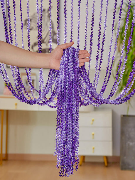 Multi-Color Threaded Curtain for Home Decor