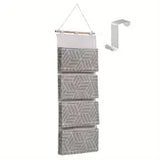 Over Door Hanging Storage Bag with 4 Pockets