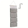 Over Door Hanging Storage Bag with 4 Pockets