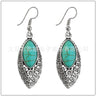 Bohemian Vintage Turquoise Leaf Earrings Accessory