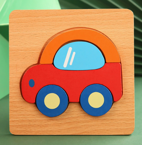 Montessori Wooden Educational Puzzle Board (One Set)