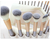 Persian Makeup Brush Set - 12/18/24 Pieces, Champagne Handles