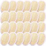24 Pieces Exfoliating Loofah Sponge Pads Facial Body Bath Shower Loofah Sponge Pad Natural Exfoliating Scrubber Brush for Men Women Bath and Spa
