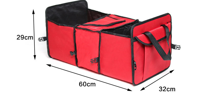 Car Folding Storage Box with Insulated Cooler Bag