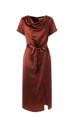 Silk Satin Summer Dress for Women - Elegant Fit