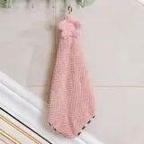 Coral Fleece Absorbent Flower Towel for Home Use
