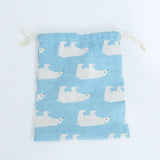 Cotton Linen Drawstring Storage Bag for Students