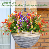 6pcs Artificial Lily Faux Flowers for Home Decor