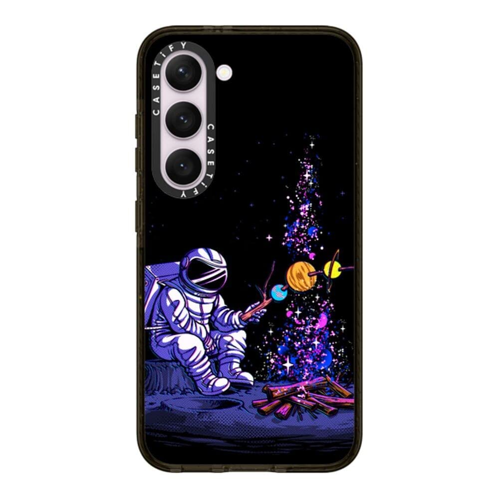 CASETiFY Impact Galaxy S23 Case [4X Military Grade Drop Tested / 8.2ft Drop Protection] - Moon Camping - Clear Black