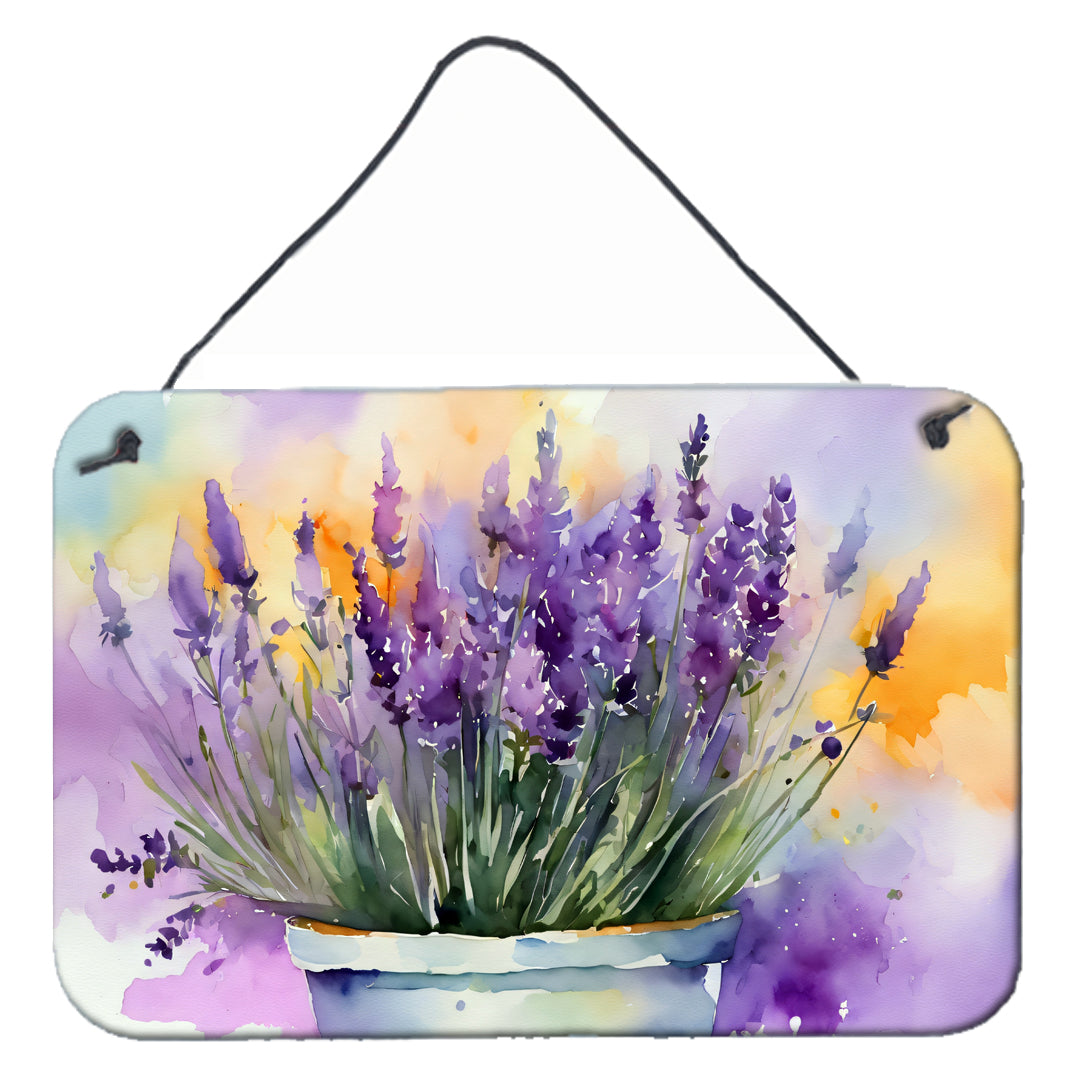 Lavender in Watercolor Wall or Door Hanging Prints