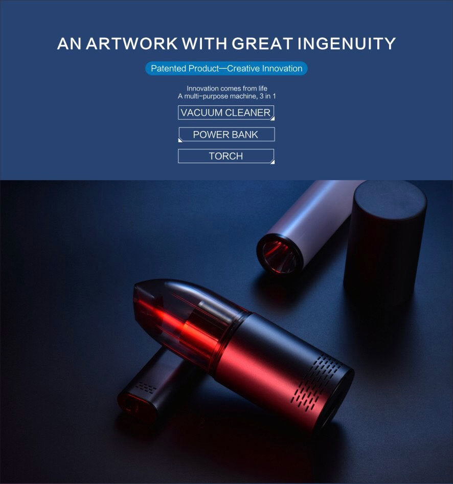Portable Wireless Car Vacuum Cleaner with High Power