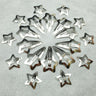 20 PCS Two Styles Star Hair Clips Snap Star Hair Barrettes Cute Lovely Accessories Non Slip Star Clips for Girls Women 2000s Y2K Silver Metal Hair Clips