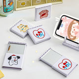 Portable Foldable Makeup Mirror with Phone Holder