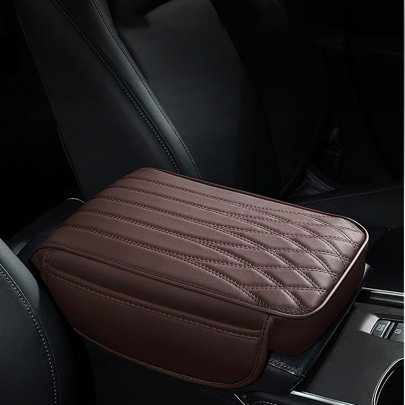 Universal Leather Memory Foam Car Armrest Cushion Support