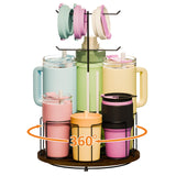 Water Bottle Organizer for Stanley Cup Holder for Cabinet OrganizerTumbler with Handle Lid Organizer for Owala 24oz 32oz Yeti Simple Modern Stanley 40oz 30oz Mug Stand Kitchen Organizers and Storage