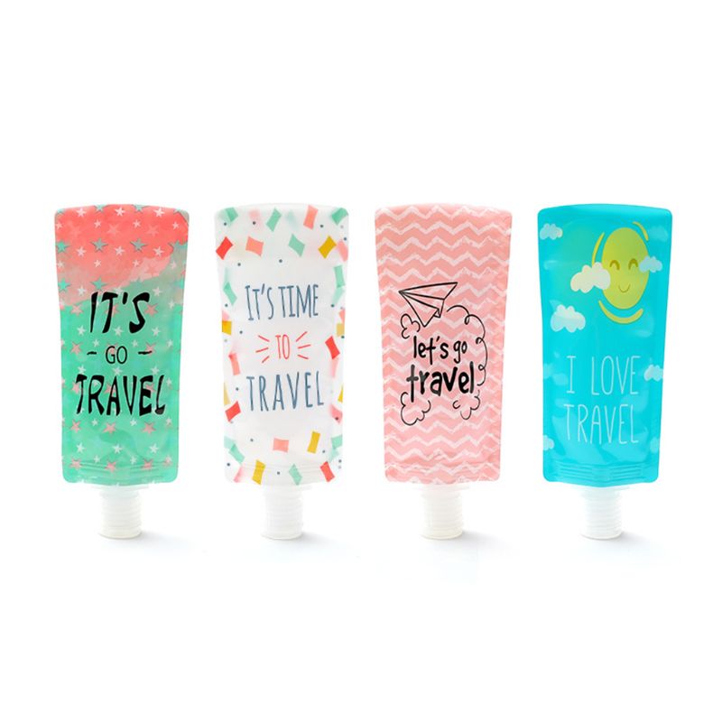 Portable Travel Toiletry Bottles and Storage Bags