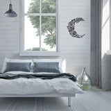 Boho Moon Phase Metal Wall Art for Home Decor