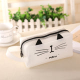 Cat Pencil Case, Silicone Stationery Organizer