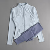 Long Sleeve Slim-Fit Fitness Jacket