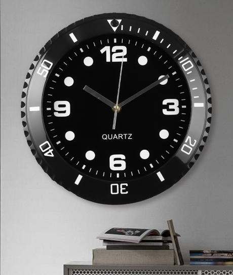 Italian Home Living Room Quartz Watch Retro Noiseless Clock