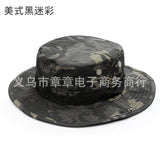 Camouflage Outdoor Round Brim Hat for Hiking