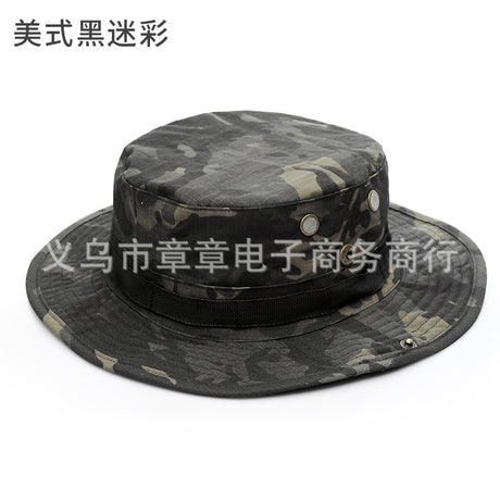 Camouflage Outdoor Round Brim Hat for Hiking