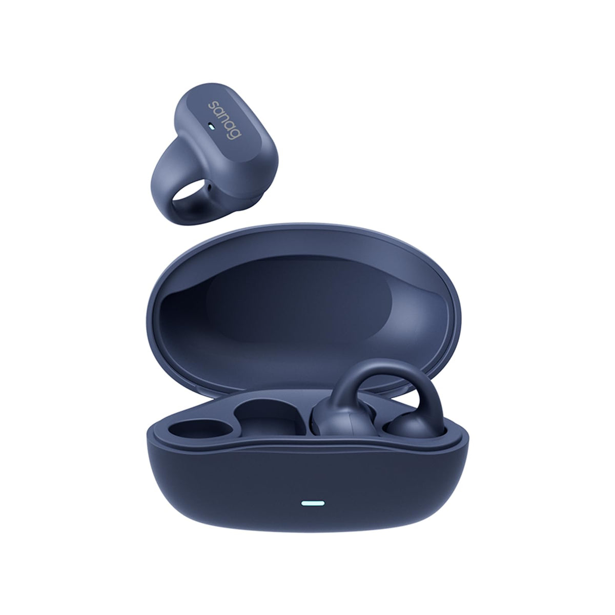 Sanag Wireless Earbuds Bluetooth 5.3 Headphones with Charging Case Open Ear Headphones with Blue