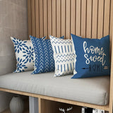 4pcs Modern Linen Pillow Cases 18x18in for Home Decor