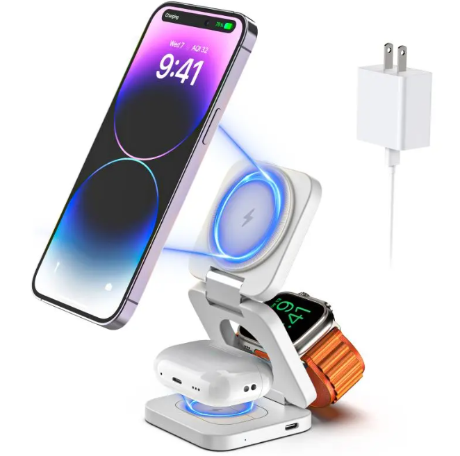 3-in-1 Foldable Wireless Charging Stand