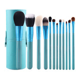 Zoreya 12-Piece Colorful Makeup Brush Set