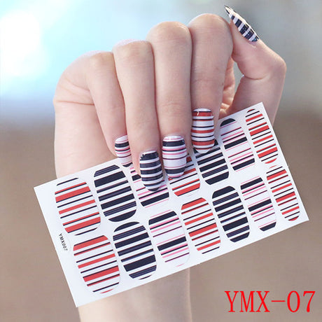 Gummed Nail Stickers for Creative Nail Art