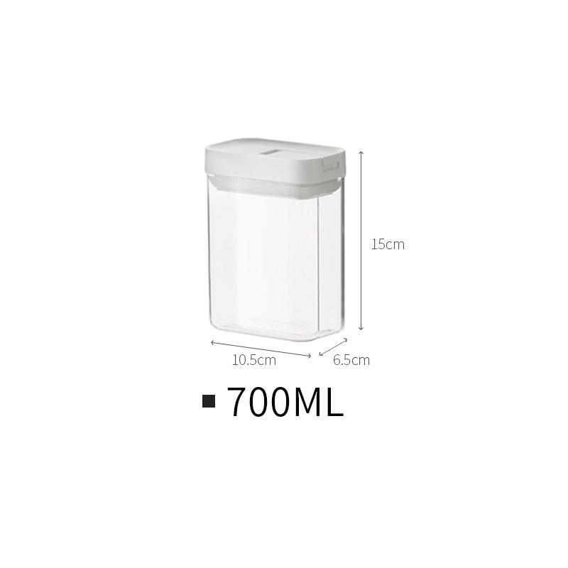 Stackable Plastic Food Storage Containers for Kitchen