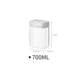 Stackable Plastic Food Storage Containers for Kitchen