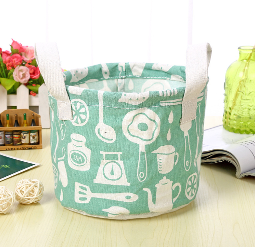 Cosmetic and Snack Storage Bins with Flamingo Design