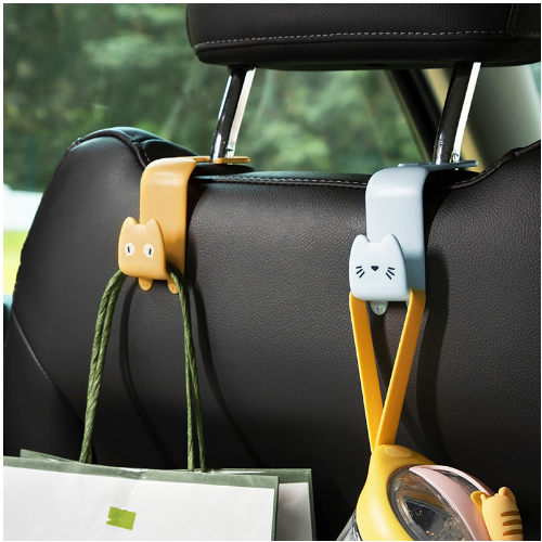 2pcs Universal Car Seat Back Hooks for Storage