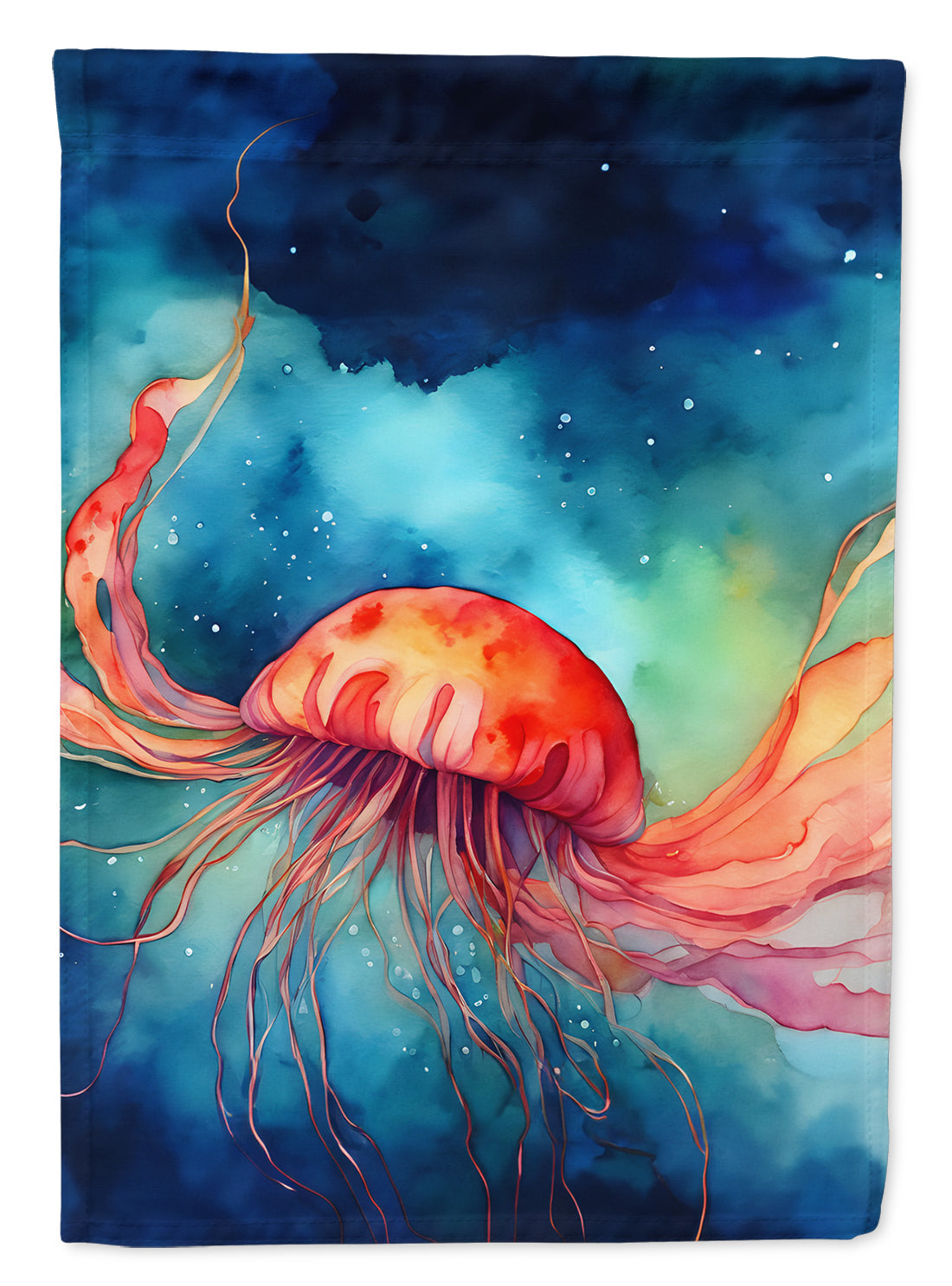Jellyfish Garden Flag