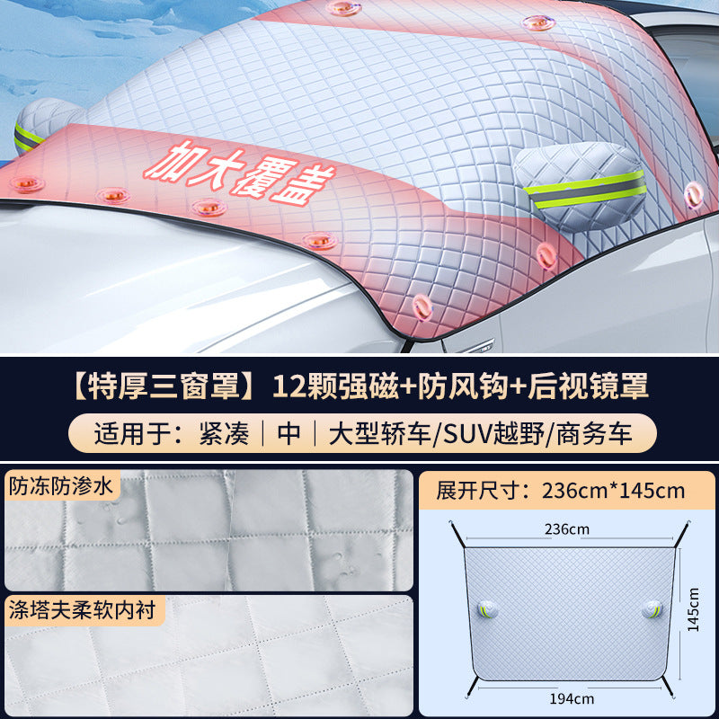 Car Sunshade Windproof Front Windshield Cover for Summer