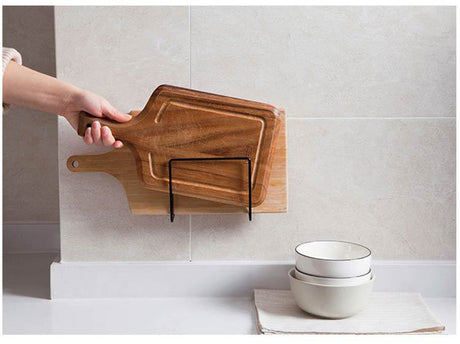 Kitchen Storage Rack with Cutting Board and Utensil Holder