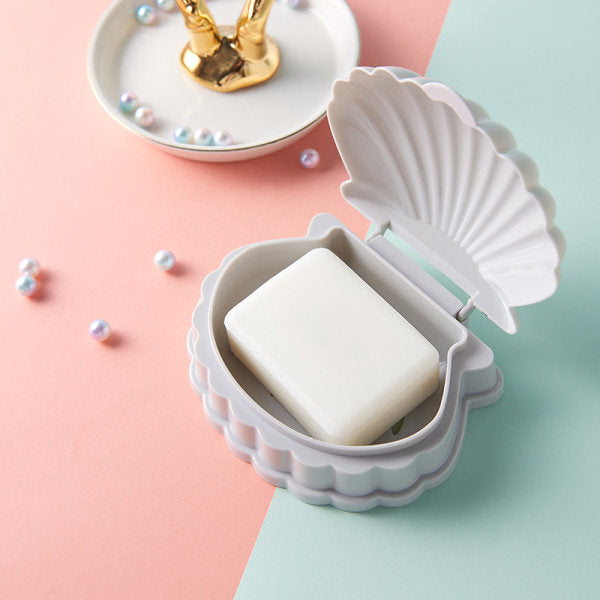 Creative Shell Shaped Portable Soap Box for Travel