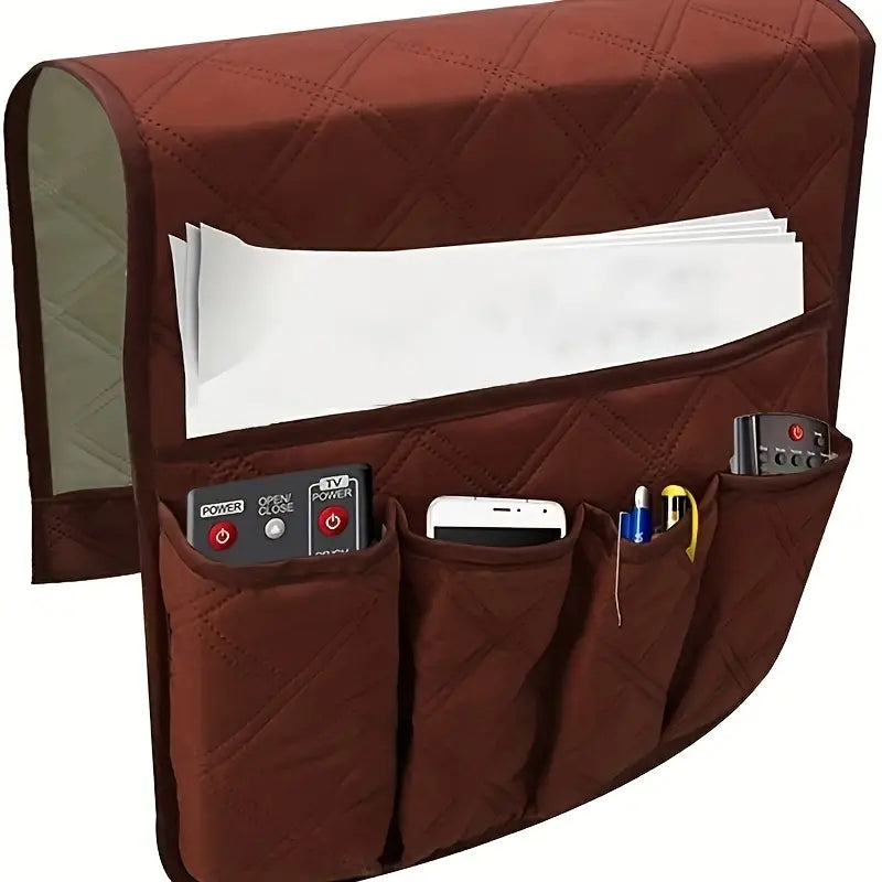 Sofa Armrest Organizer Pouch for Remote Control Storage