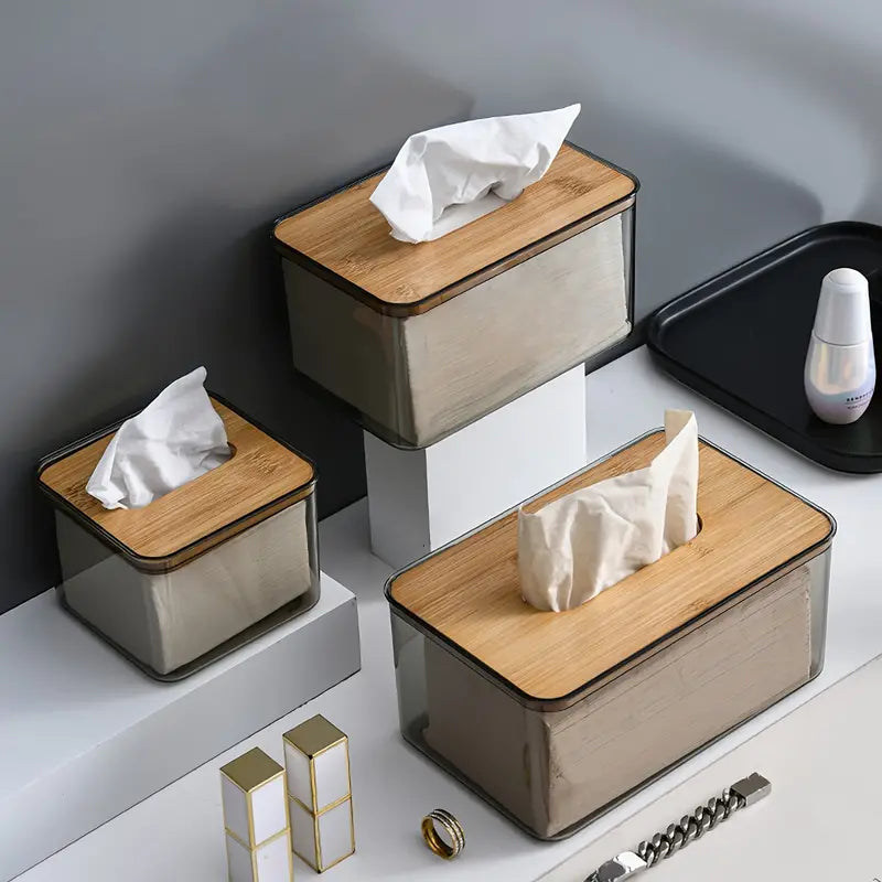 Transparent Tissue Box Holder for Home and Office