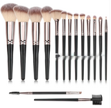Black Makeup Brush Set – Face & Eyes