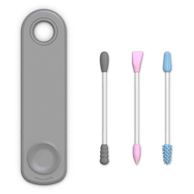 Reusable Silicone Makeup Cotton Swabs for Cleaning