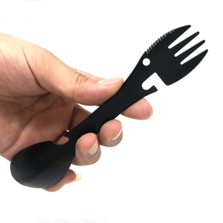 Portable Camping Cutlery Set - Stainless Steel Utensils