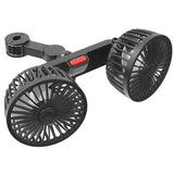 Chair Back Dual Head Car Fan