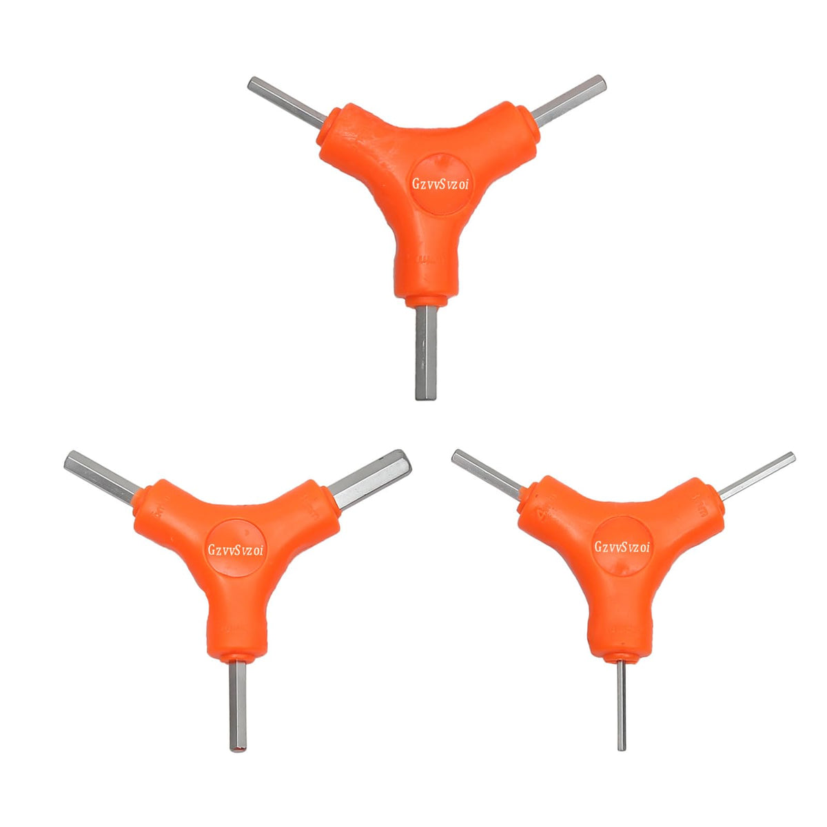 GzvvSvzoi Bicycle Hex Wrench Tool 3-Way Y Allen Bike Torque Spanner Internal Hex Cycling Repair Tool (Size 2.5 3 4 5 6 8 MM)