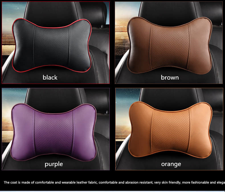 Leather Car Neck Pillow for All Seasons