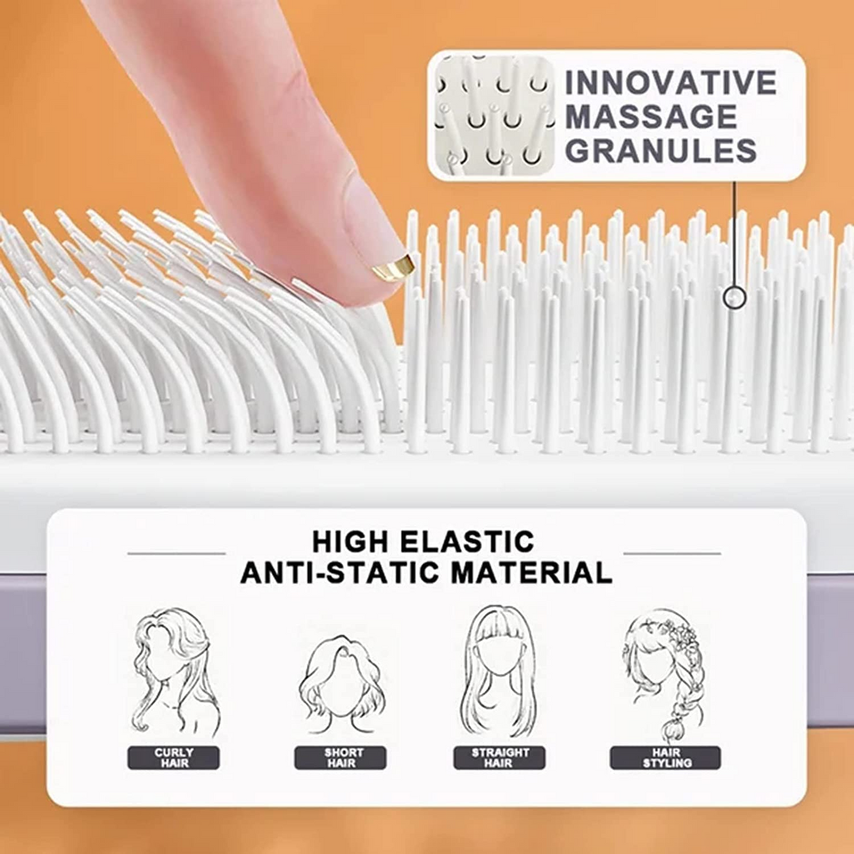 Self-Cleaning Hair Brush